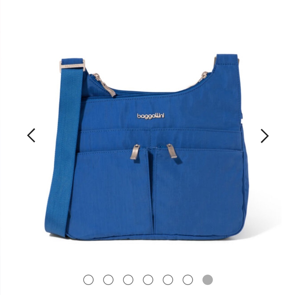Baggillini Crossover Crossbody Purse Bag Shoulder Travel Bag Lapis Blue